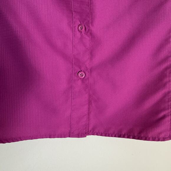 HABIT Women's M Fishing Shirt Short Sleeve V Neck Pink Outdoor Solar Factor 40+ - Picture 6 of 12